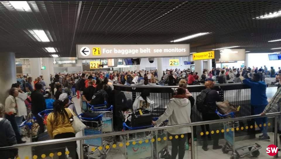 Puinhoop Schiphol