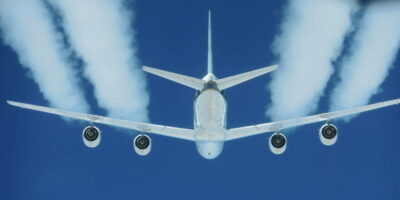 uitstoot vliegtuig