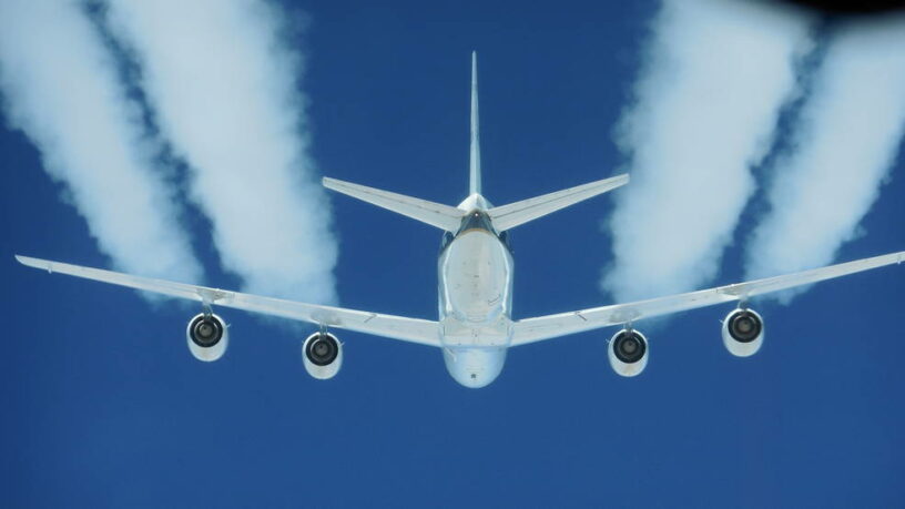 uitstoot vliegtuig