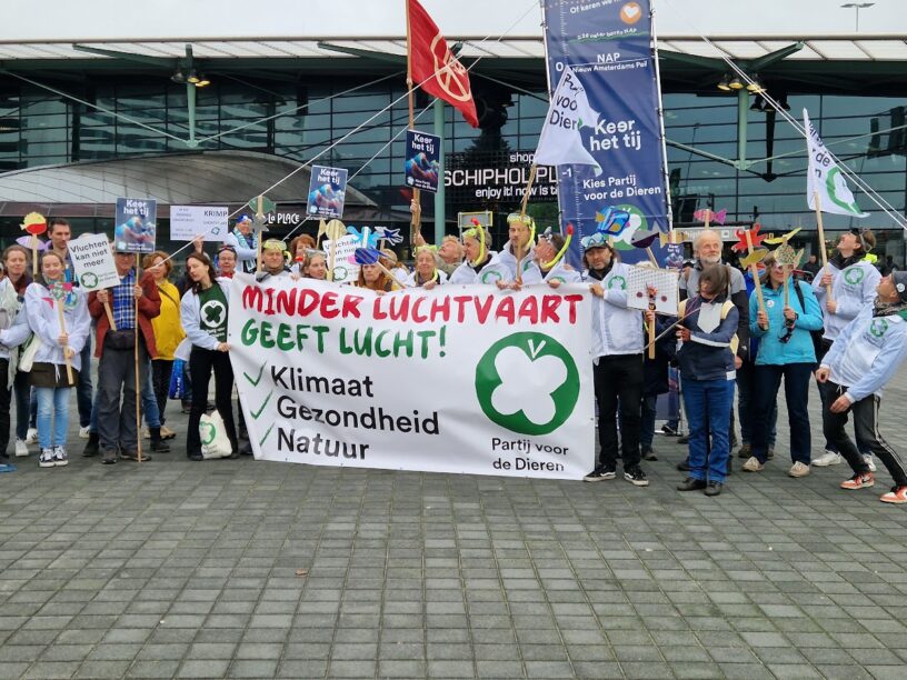 demonstratie Schiphol